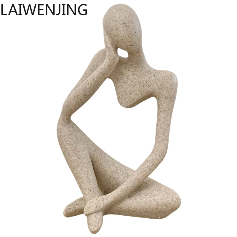 MJY abstract character thinker ornament living room home decoration creative jewelry