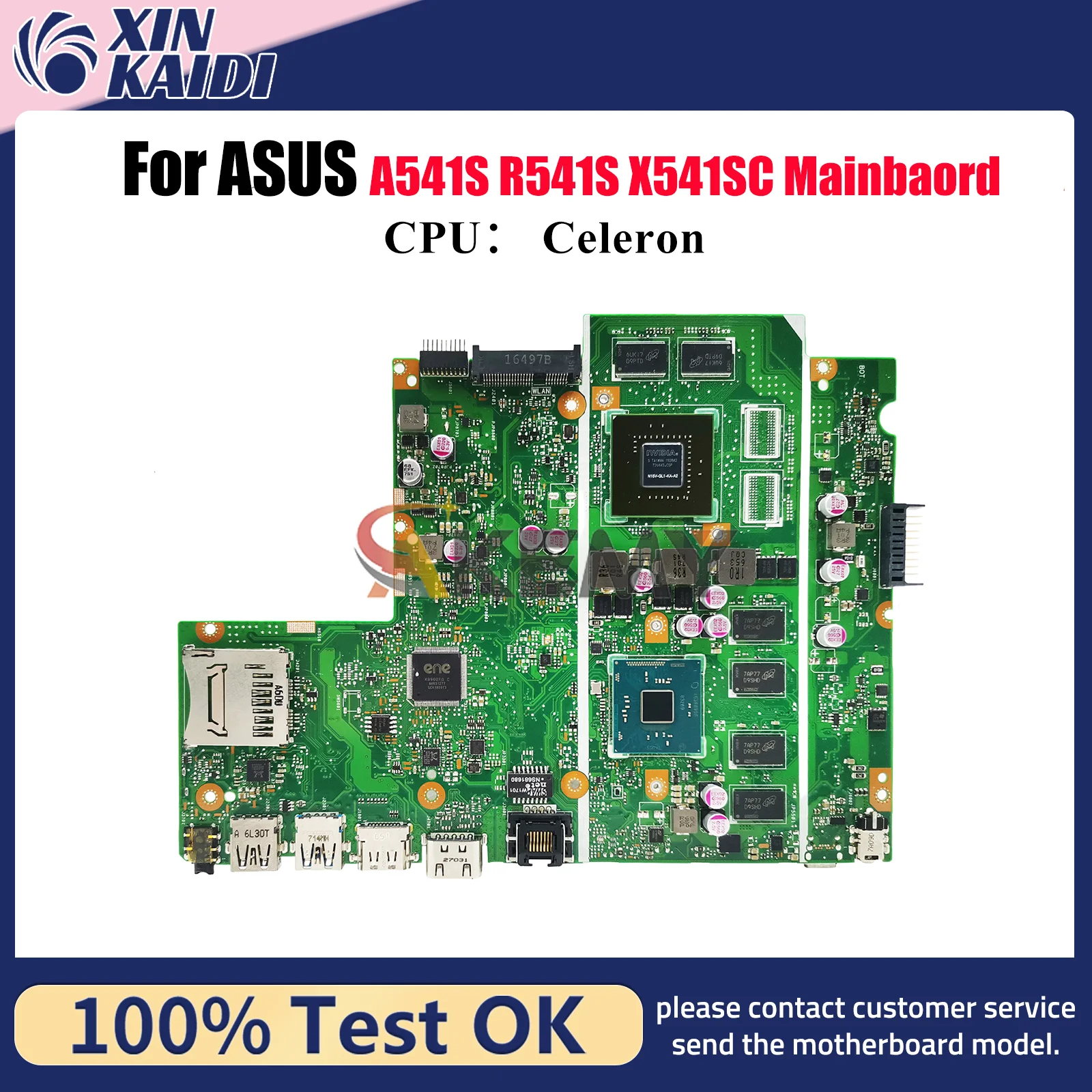 

X541SC Материнская плата для ноутбука ASUS VivoBook X541SC D541S R541S X541S A541S F541S Материнская плата с процессором Celeron 100% tests OK stk