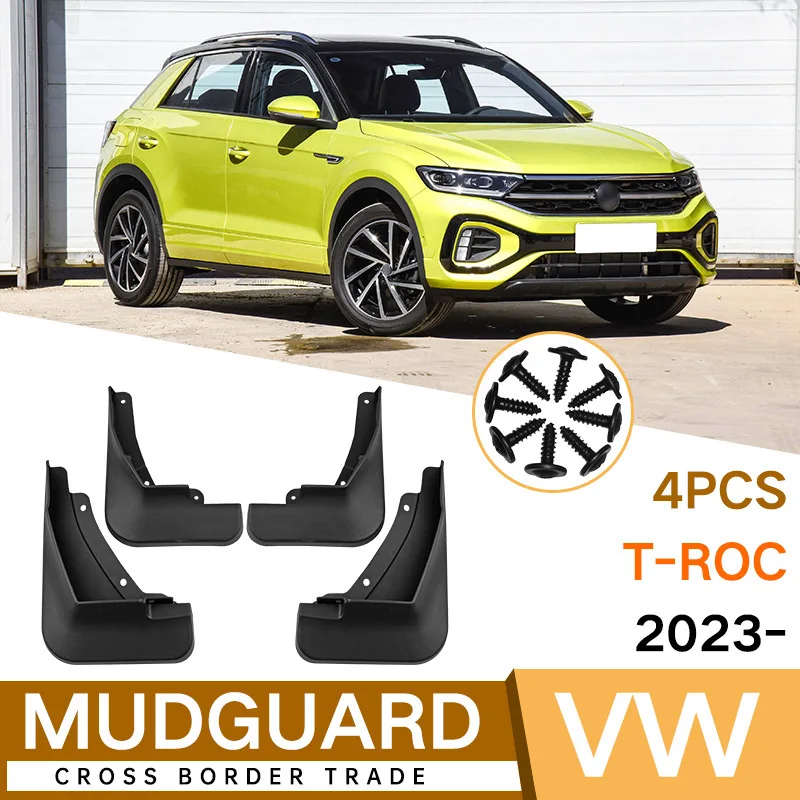 Für 2023 Volkswagen T-ROC Weiche Vorder- und Hinterrad-Schmutzfänger Spritzschutz Grenzüberschreitende Auto-Zubehörteile