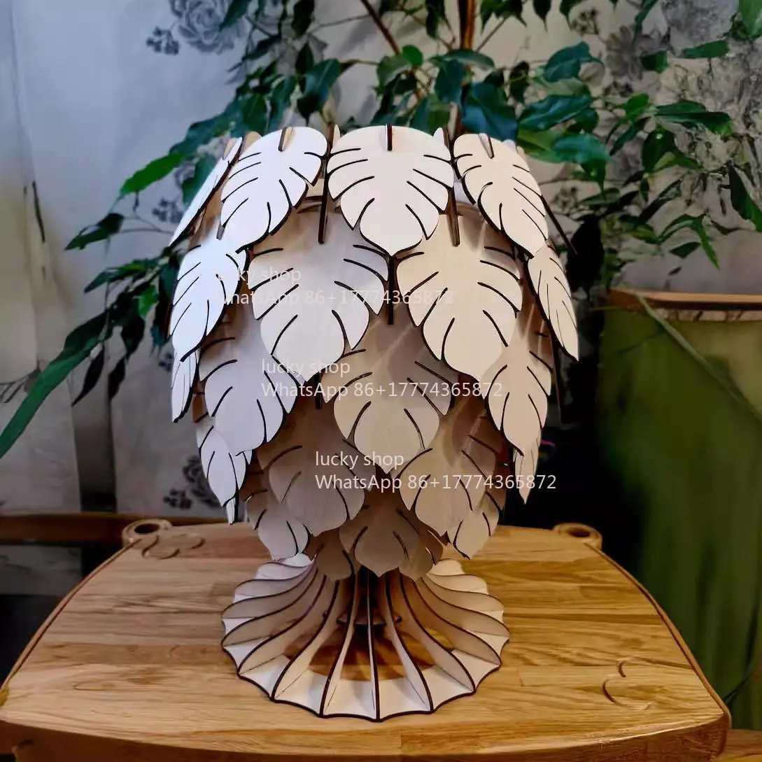 Leaf Table Lamp Wooden Gift Home Decoration Ornament Maple Leaf Night Light New Arrival