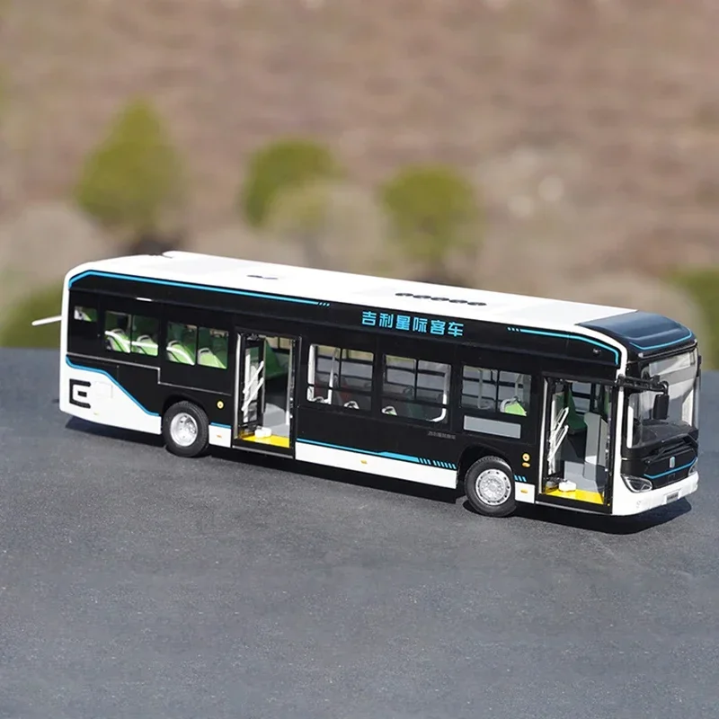 Modèle de Bus de transport électrique en alliage Geely Xingji C12E 1:43, pour cadeau de noël, collection, affichage, offre spéciale