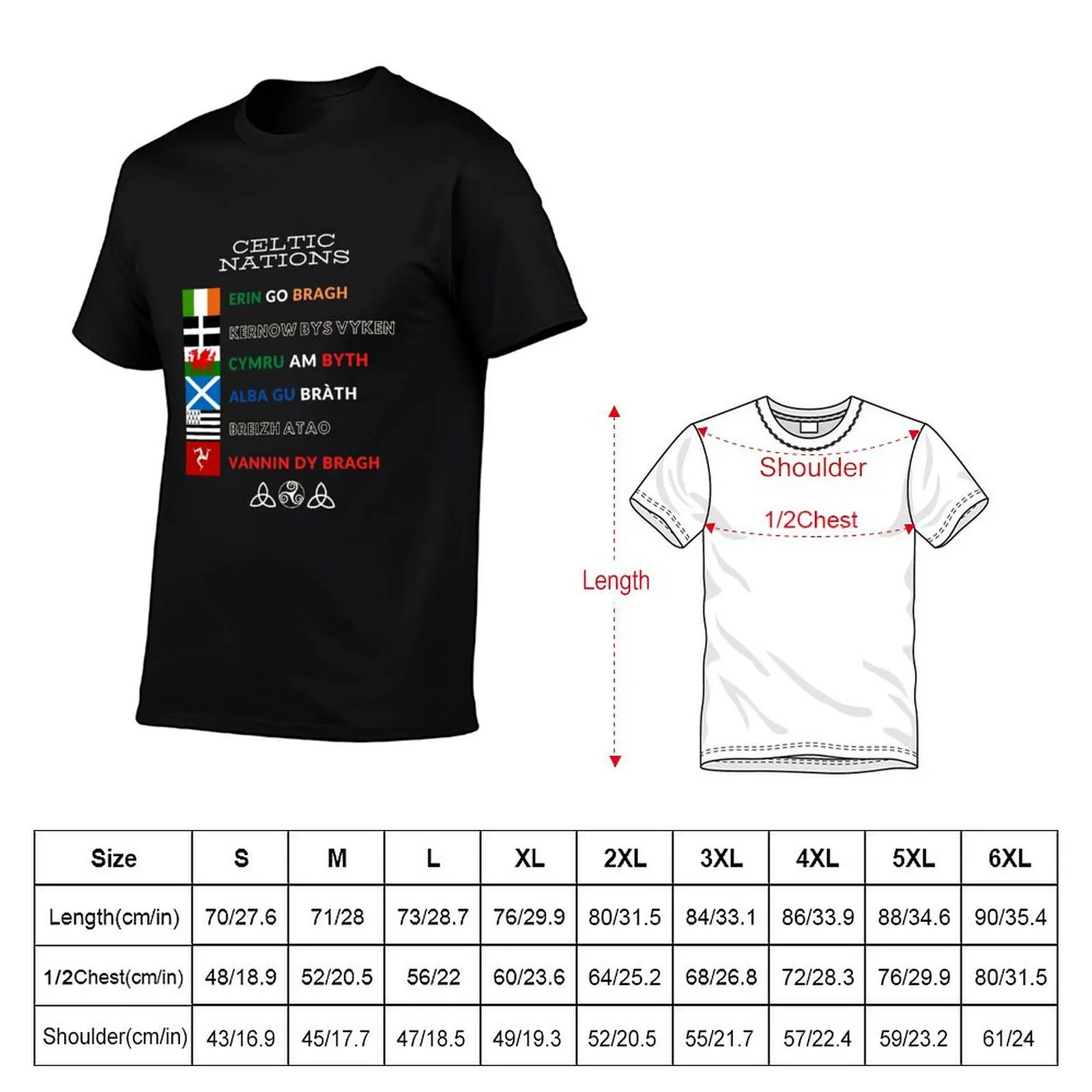 6 Celtic Nations forever T-Shirt man t shirts graphic t shirts for man cotton soft man t shirt summer T-Shirt