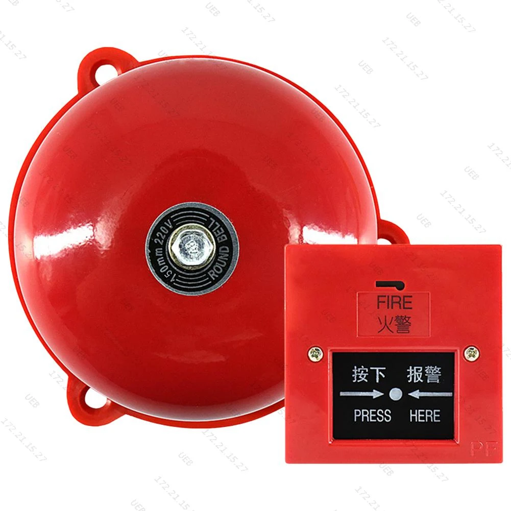 Manual Call Point Fire Alarm Metal Fire Control Sound and Light Fire Alarm Internal Strike Alarm Bell