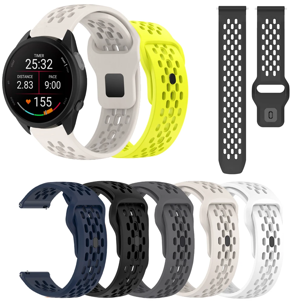 สายซิลิโคนขนาด 18 มม. 20 มม. 22 มม. สำหรับนาฬิกา Garmin Forerunner 265 255 245 255S 265S 245M 645 645M 55 158 165 Music 970 570 42 มม. 47 มม.