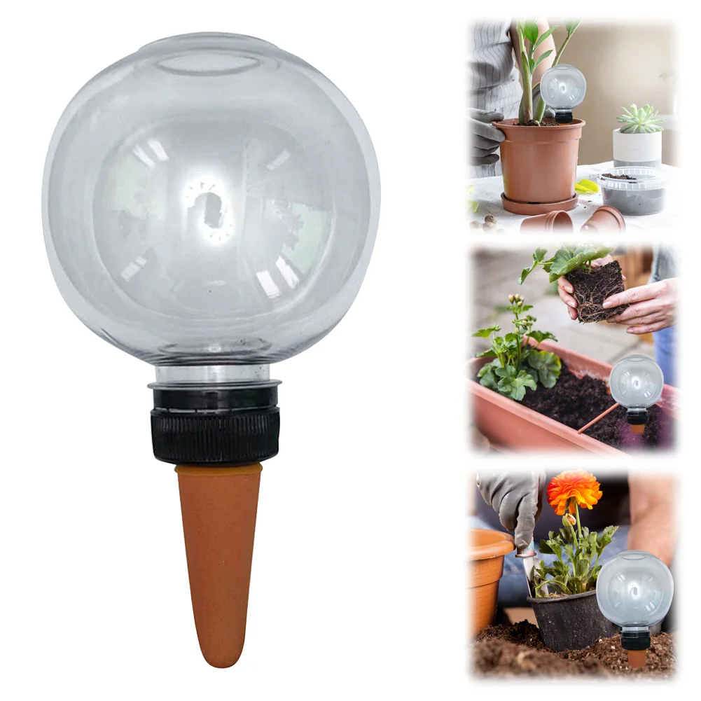4Pcs 500ML Automatic Watering Bulbs Transparent Auto Watering Tool Water Seepage Device for Indoor Outdoor Plant