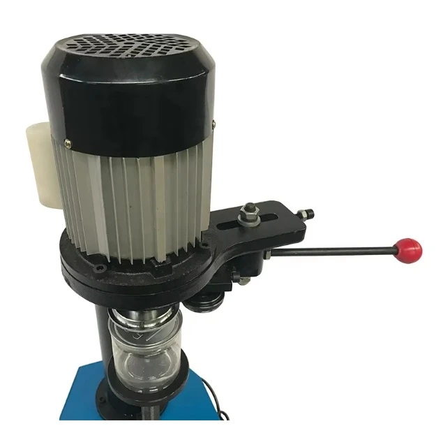 Máquina taponadora Manual de latas y latas TDFJ-160 con mango, máquina eléctrica de botellas de plástico con anillo de tracción PLC, superventas