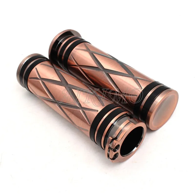 Motorcycle 1\'\' Handle Grip Handlebar Grips+Foot Peg+Shifter Pegs Bronze Color For Harley Sportster Touring Dyna Softail Bobber