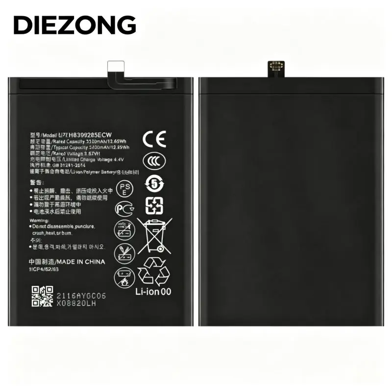 HB396285ECW Replacement Phone Battery 3400mAh for Honor 10 Enjoy 9S Honor 20 Lite Long Lasting Smartphone Battery