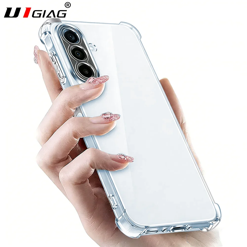Shockproof Transparent Soft Case For Samsung Galaxy A57 A37 A17 A56 A36 A16 A55 A35 A15 A54 A14 4g 5g TPU Clear Silicone Shell