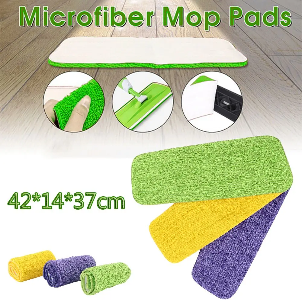 Washable Dust Removal Floor Cleaning Microfibre Household Tools Mop Cloths Replacement Mop Pad Mophead Refill