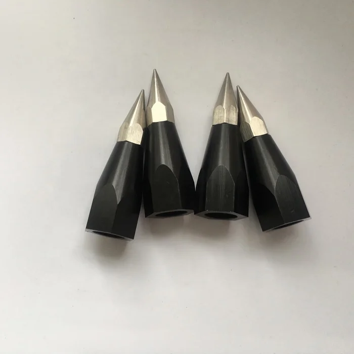 For High-quality aluminum alloy tip for measuring 5/8 threaded prism rods