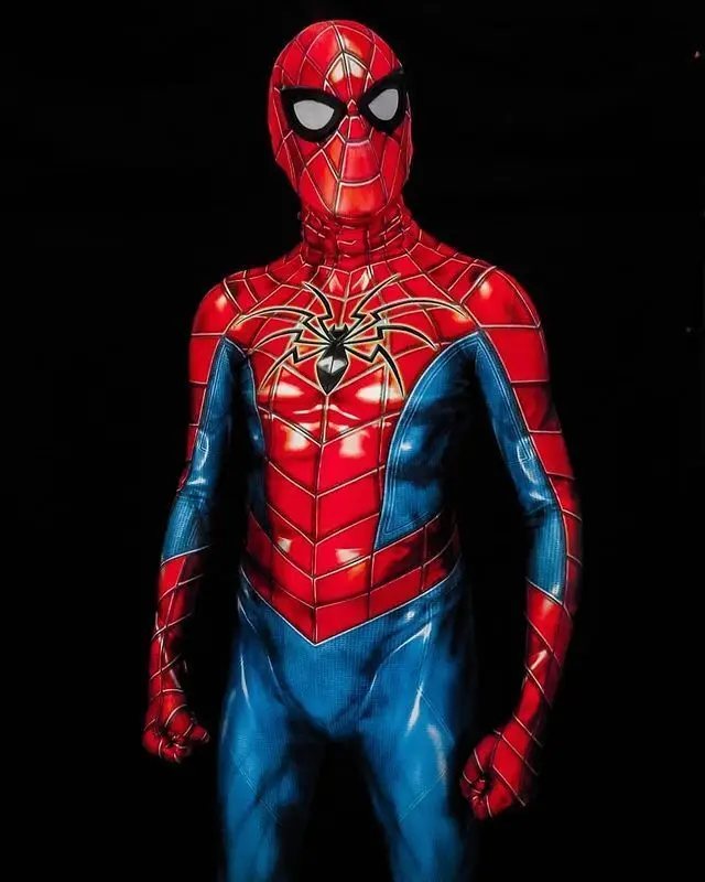 

Halloween All New Different Spiderman Mark IV Cosplay Costume Boys Men Bodysuit Zentai Full Adult Jumpsuit