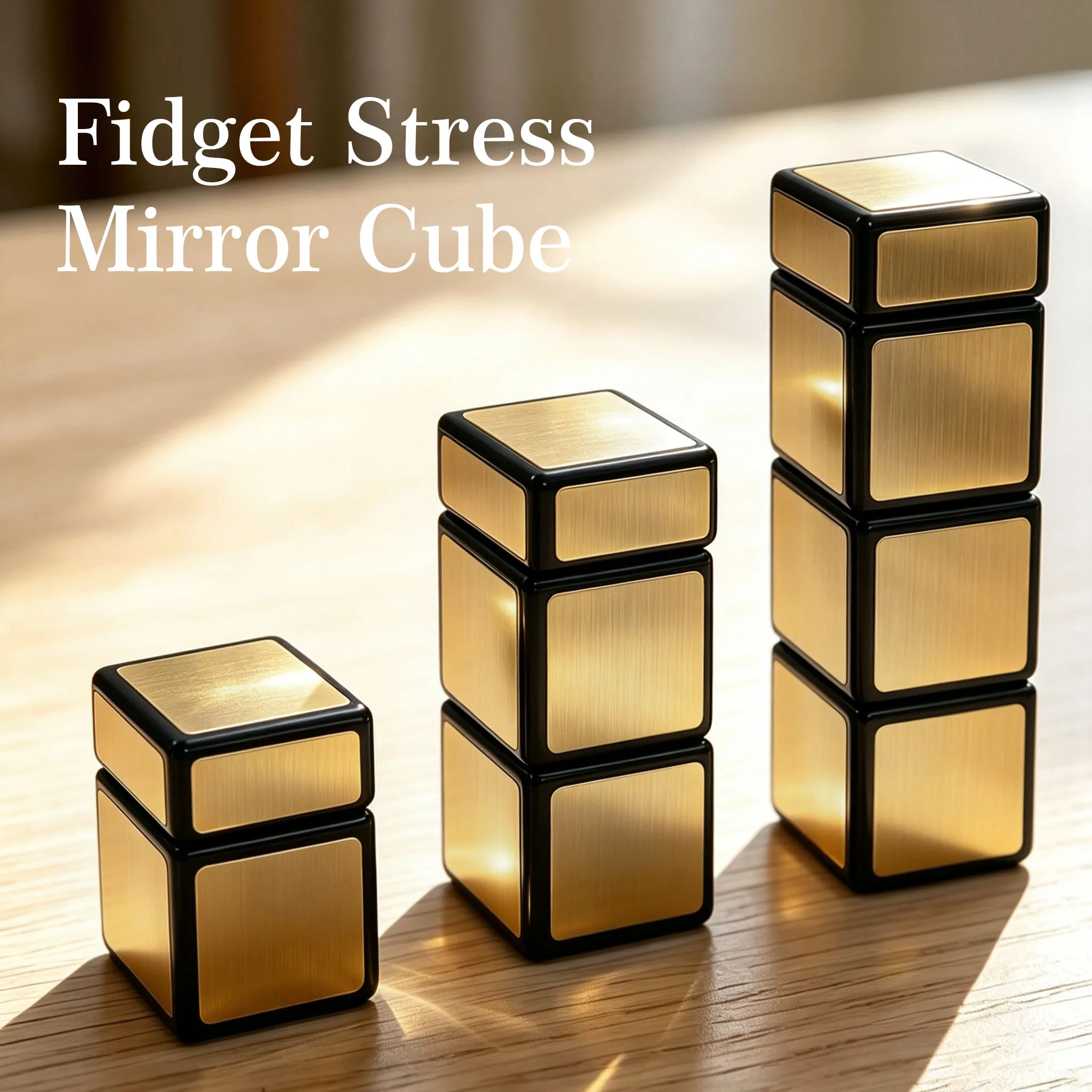 Mirror 1x1x2 Cube, Mirror 1x1x3 Cube, Mirror 1x1x4 Cube, Fidget Mirror Cube, Collectible Souvenirs, Puzzle Cubes