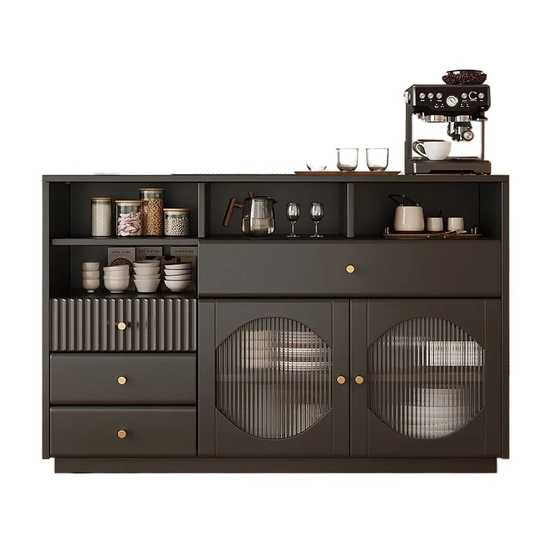 

Solid wood dining side cabinet, modern simple storage cabinet, kitchen light luxury