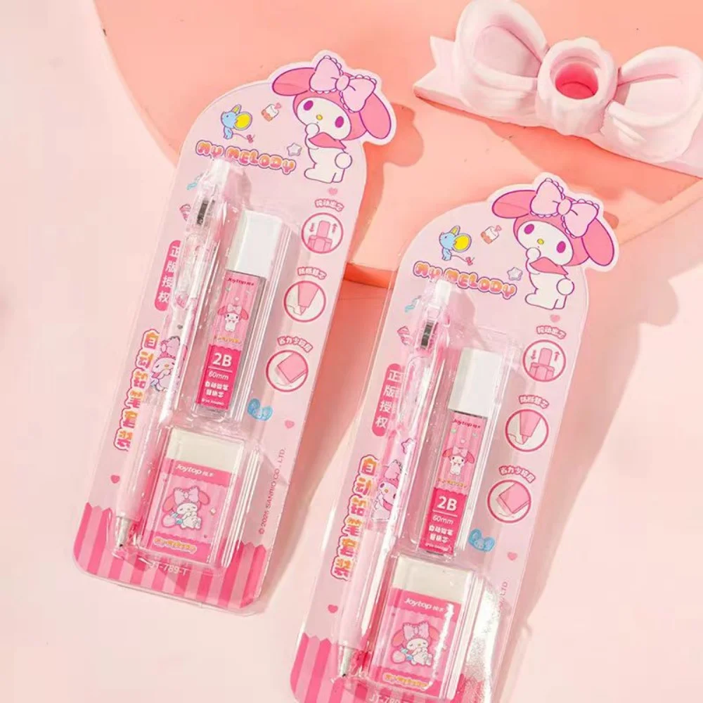 Genuine Sanrio Mechanical Pencil Set Cute Kuromi Melody Cartoon Stationery Pencils School Wholesale Prizes Study Gifts view 5