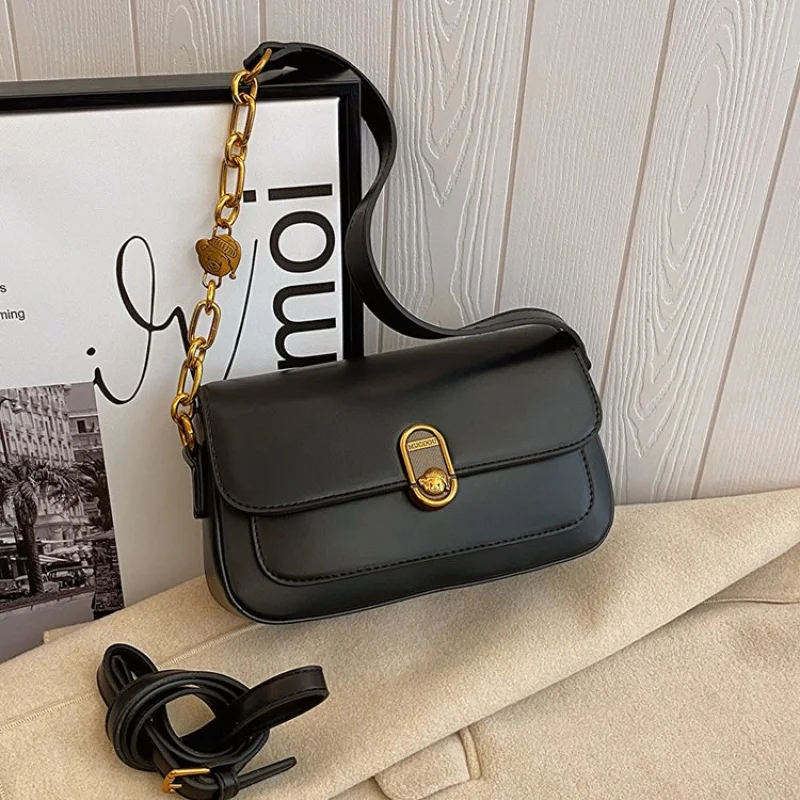 

Fashionable Ladies Shoulder Bag Made Of Lotus-Patterned Leather Boasting Paris Casual Vintage Neat Spacious Daily Look​