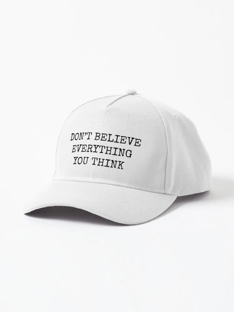 قبعة هيب هوب للنساء والرجال ، لا تصدق كل ما تفكر به ، قبعة الشارع