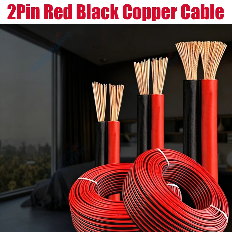 2Pin Flat Red Black…