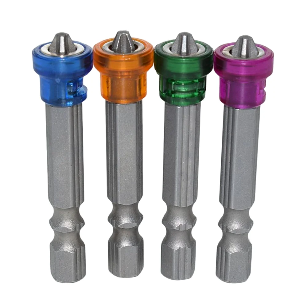 

4 Pieces 1/4" Hex Shank Magnetic Drywall Plasterboard Screw Driver Bit 50mm PH2 Phillips Screwdriver Bits Tool Set