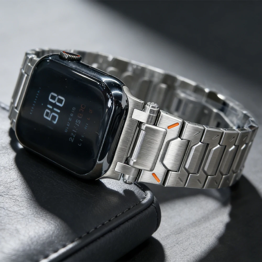 

Ремешок из нержавеющей стали для Apple Watch Ultra 3/2 49 мм 11/10 46 мм 9 8 7 45 мм Ремешок Correas IWatch Series SE3 44 мм Роскошный браслет