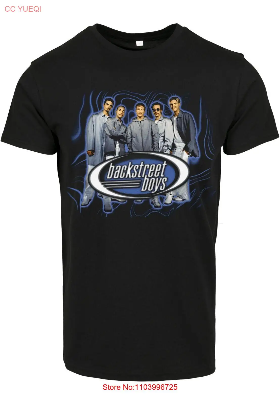 Merchcode Backstreet Boys Throwback Oval Tee Top Music Boyband Pop