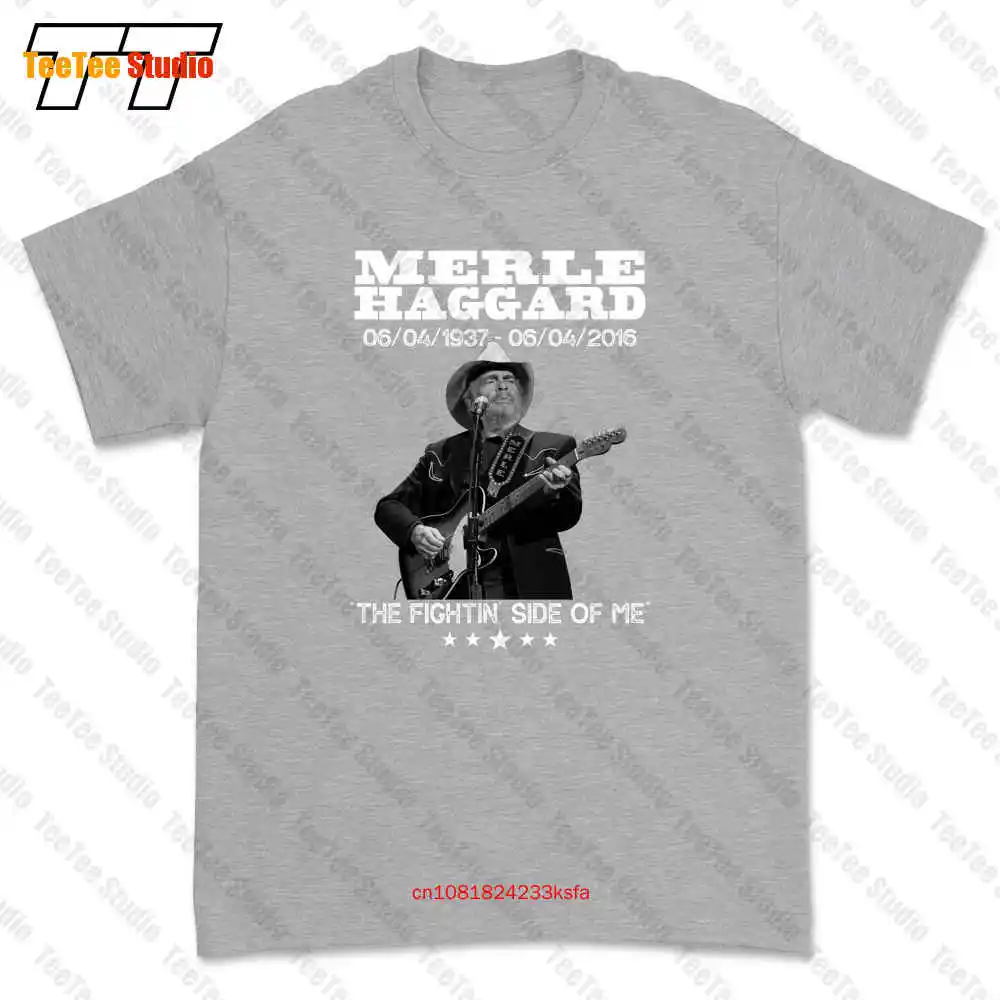 Merle Haggard The Fightin Side Of Me T-shirt Tee I2UE