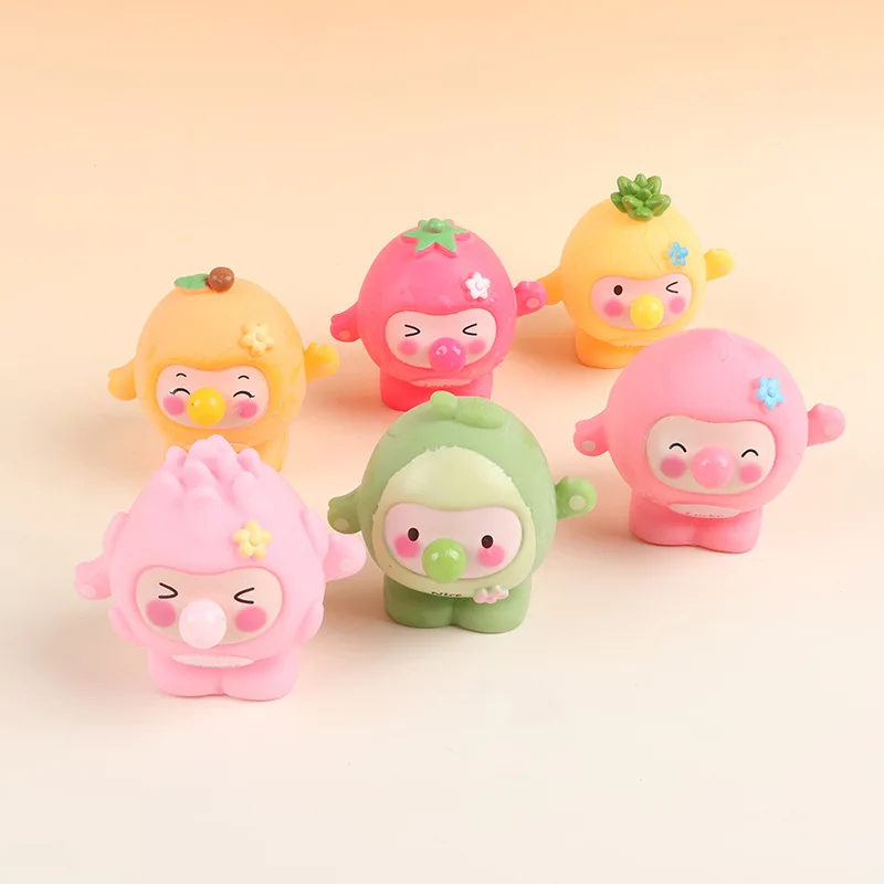 الإبداعية لطيف الفاكهة يبصقون فقاعة الحيوان الإجهاد الإغاثة قرصة تململ مكافحة الإجهاد الإغاثة اسفنجي لعبة مضحك ضغط لعبة الكرة الحسية