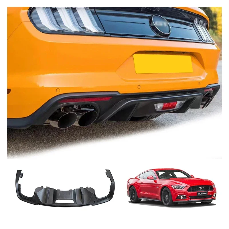 Auto Part Body Kit Rear Diffuser Rear Bumper Lip For Ford Mustang Accessories 2018-2023