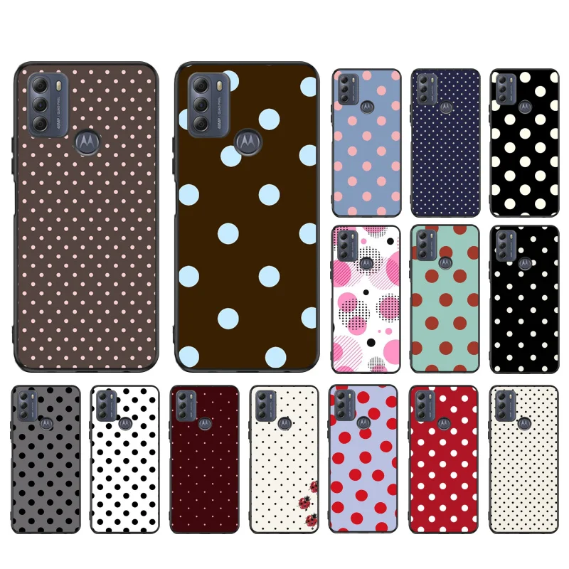 

Phone Case For Moto G86 G85 G75 G15 G05 G56 G72 G53 G54 G84 G60 G31 G32 G24 G 5G G Play Polka Dots