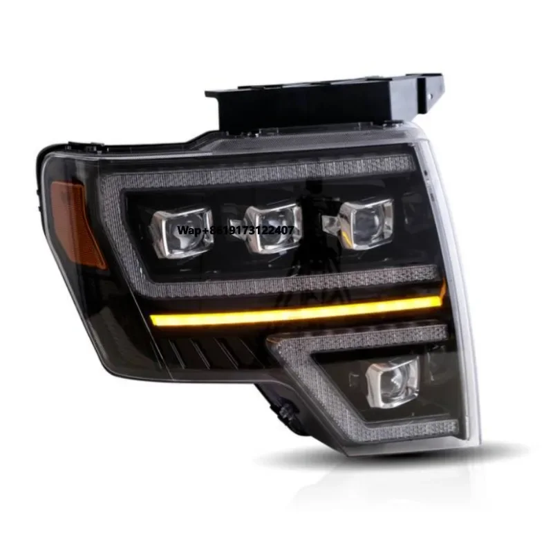 

Car LED Lights Front Lamps Headlights Assembly for F150 2009-2014 DRL Start-up Animation Running Light