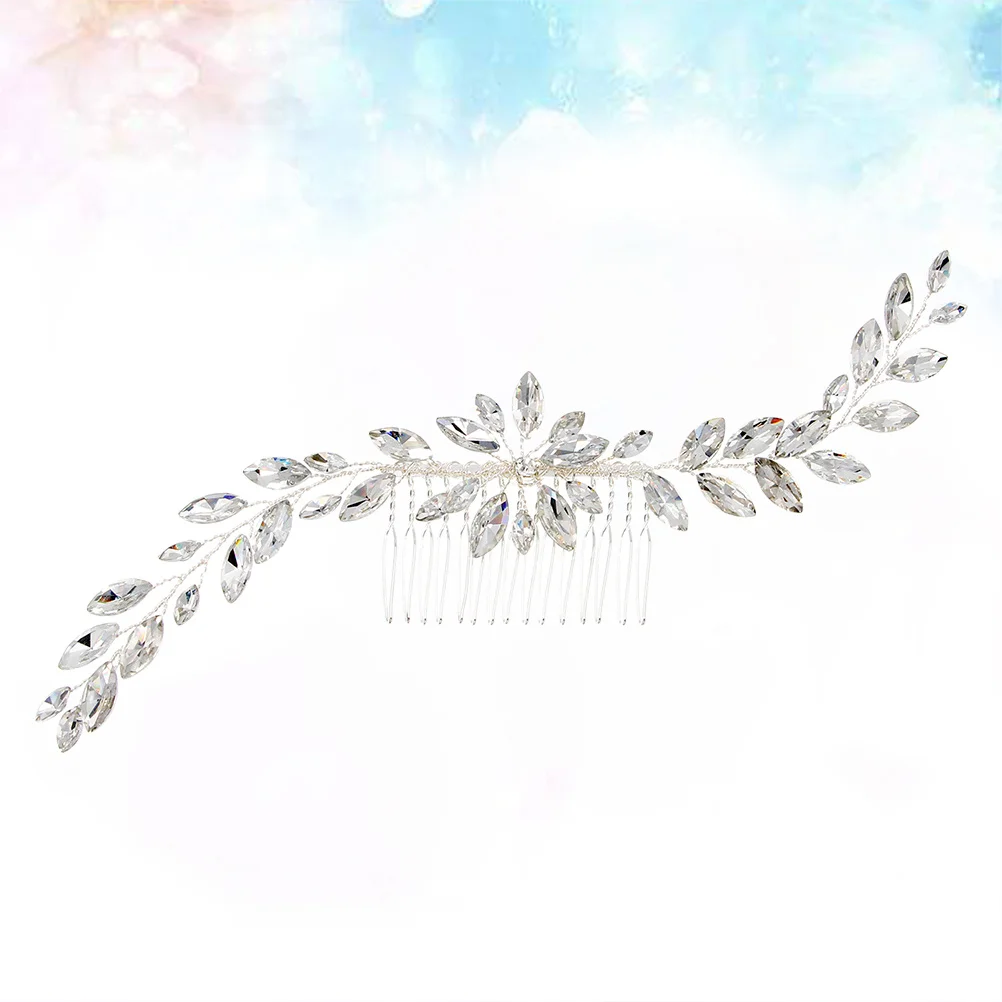 

Bridal Hair Comb Alloy Crystal Handmade Wedding Insert Comb for Bride Bridesmaid Party Hair Jewelry Headpiece Bridal Headdress