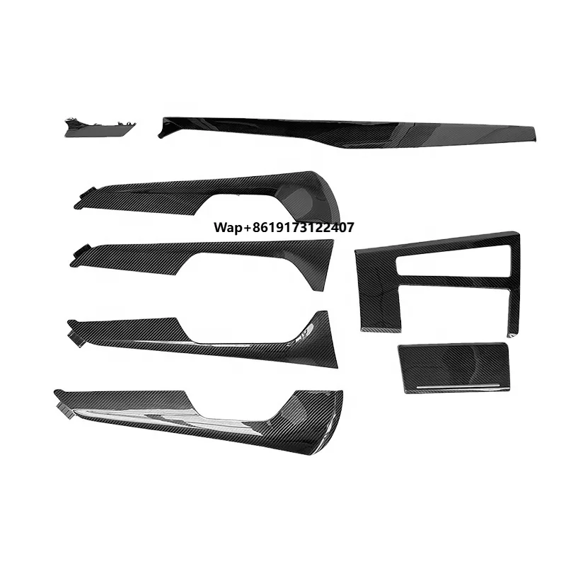

8PCS Carbon Fiber Car Interior Kits for A6 2020-2022 Carbon Dashboard Kits Replacement Style