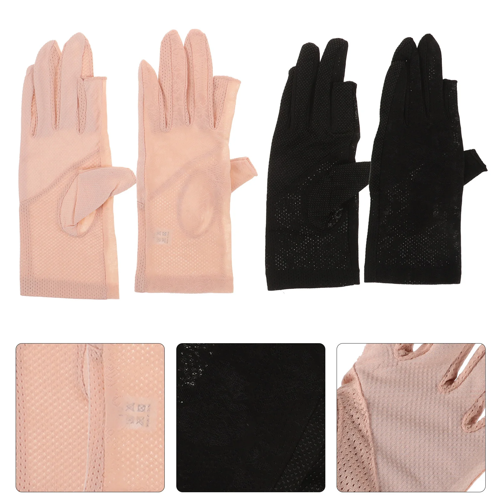 2Pairs قفازات ركوب الخيل المهنية عدم الانزلاق امتصاص الصدمات مقاومة للاهتراء لركوب الدراجات النارية القيادة التنزه التزلج #4