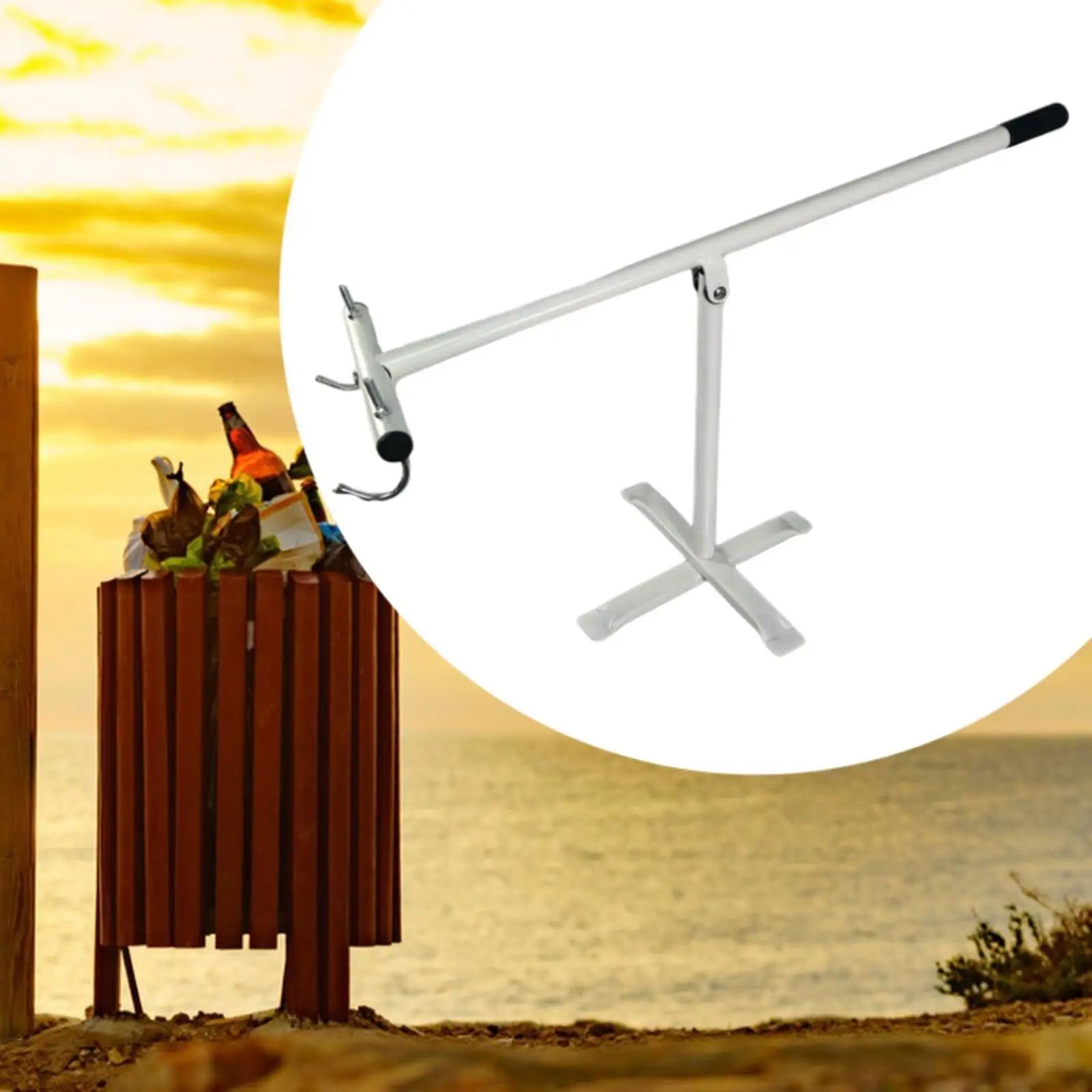 

Ручной мусорный компактор Сверхмощный бесконтактный мусорный бак для мусора