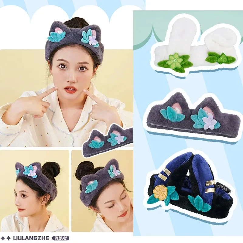 w,3;f'5\b/Wanderer//Nahida Cosplay Hair Band Game Genshin Impact DokiDoki-SR Tighnari Cyno Cute Headband Washing F6;h\b.8'k/ view 2
