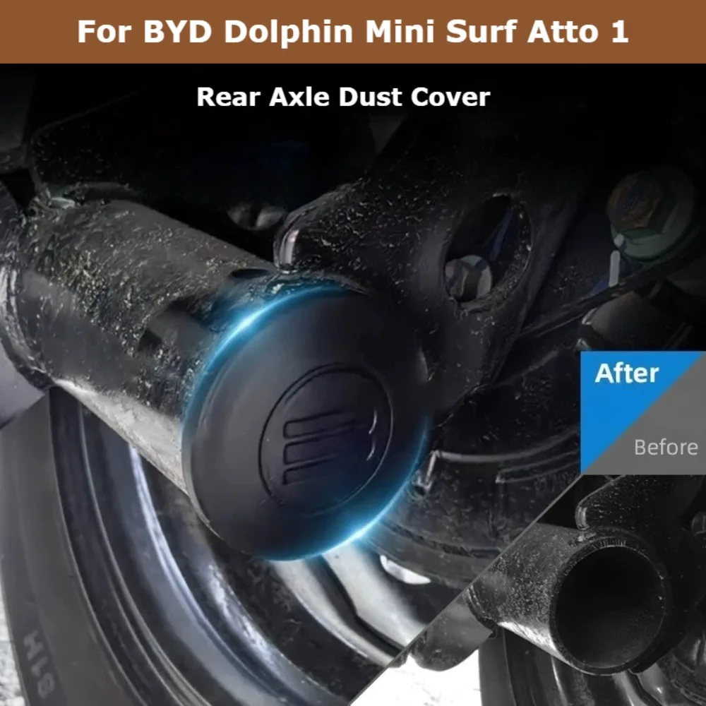 For BYD Seagull Dolphin Mini Surf Atto 1 Rear Axle Silicone Dust Cover Brake Brake Hub Dust Proof Protector Anti-Clogging Guard