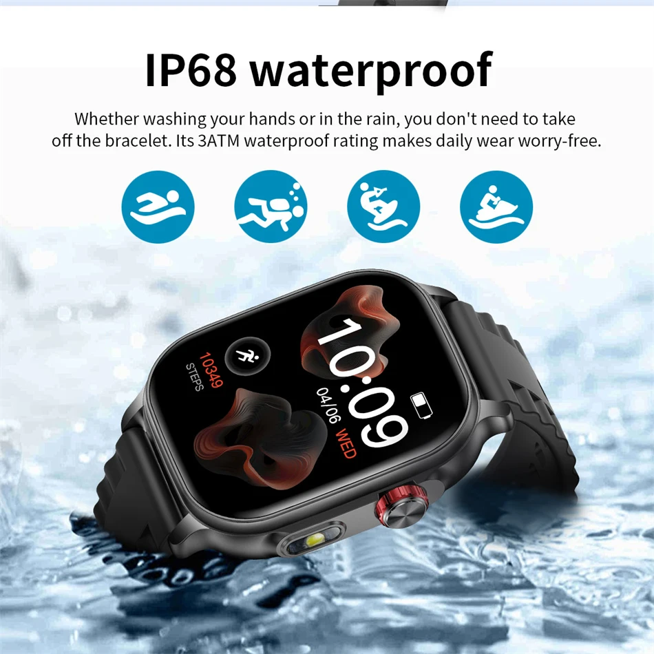 Neue Langlebige 1400mAh Batterie Smartwatch für Männer IP68 Wasserdicht LED-Taschenlampe 2,01" HD Bluetooth-Anruf Sport-Smartwatch für Frauen 2026 – Detail 15