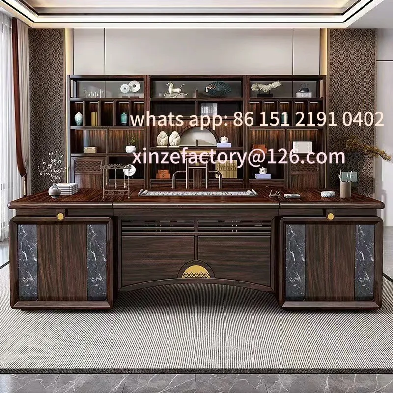 

Customizable study desk boss table high-end combination