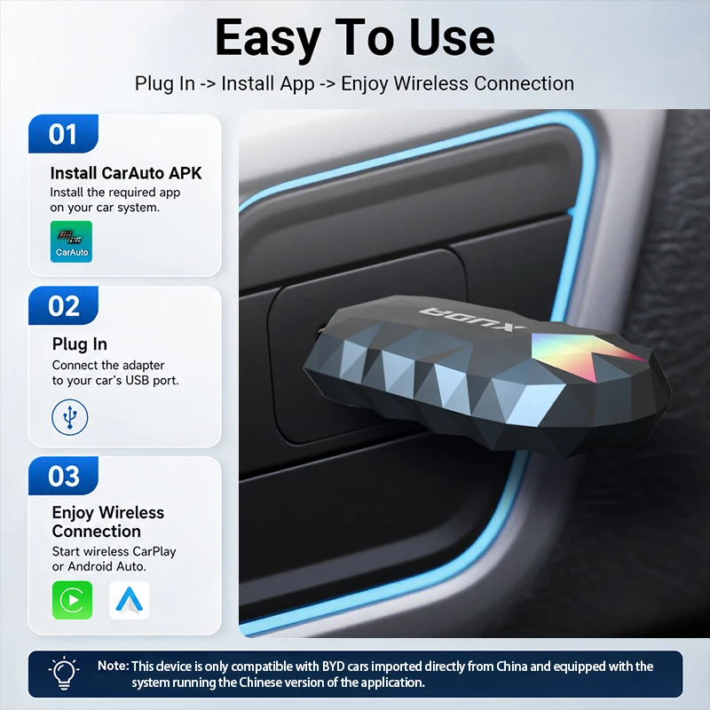 XUDA For BYD Song Plus Tang Yuan Pro CarAuto APK map of Google Spotify music multilingual Apple CarPlay Android Auto for version