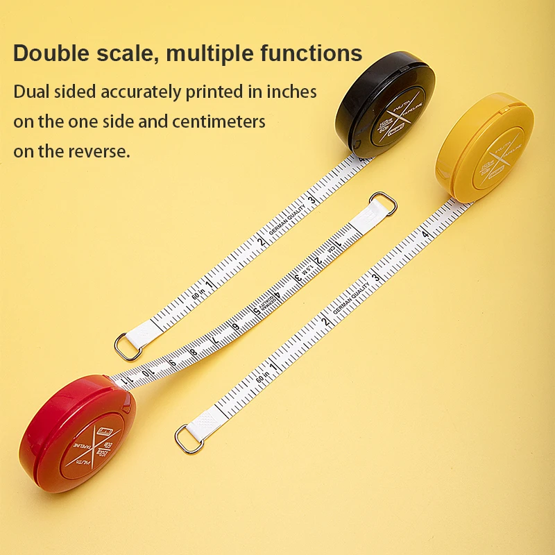 WUTA Mini Portable Retractable Ruler Tape Measure,Centimeter Inch Roll Tape Sewing Metric Tape For Body Daily Measuring Tailor