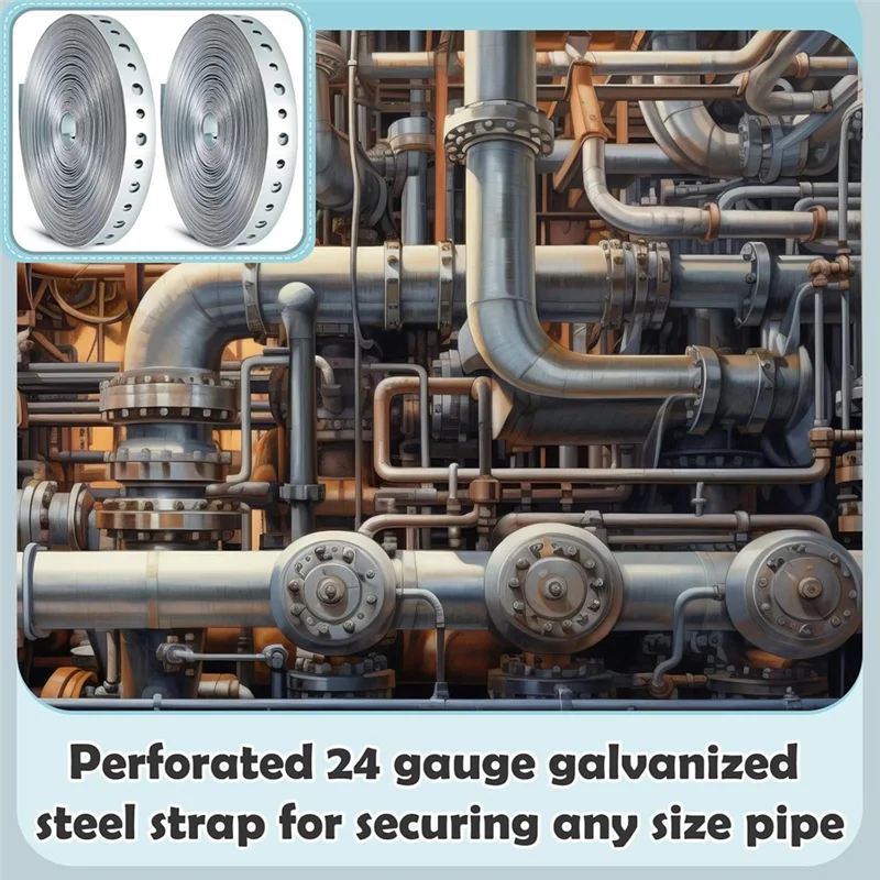 

AT02-2 Рулоны оцинкованного металлического ремня для труб, металлической обвязки для подвешивания труб