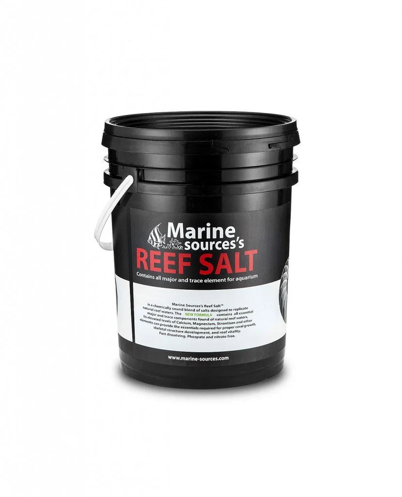 MARINE SOURCES Coral Sea Salt Mix for Reef Aquariums Natural Formula Rich in Calcium Magnesium Strontium Fast Dissolving