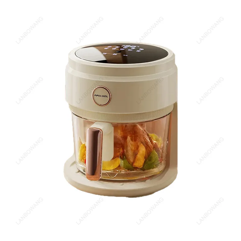 Apixintl 4L Visible Glass Air Fryer, Household Multifunctional Electric Air Fryer New Model