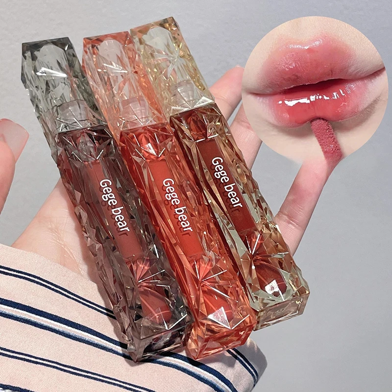 Kristallen Spiegel Water Lipgloss Lip Glazuur Transparante Gloss Lipolie Waterdichte Vloeibare Lippenstift Sexy Heldere Tint Make-Up Cosmetica