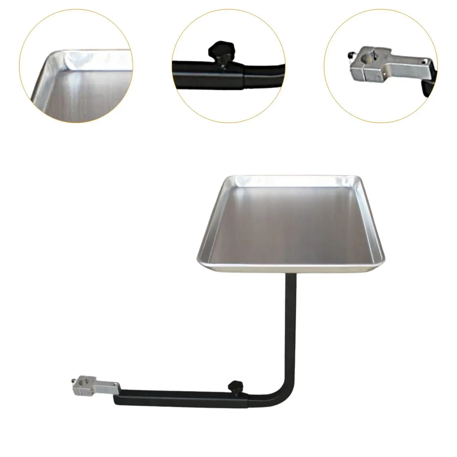Barber Styling Chair Tray Salon Tray Attachment Hair Beauty Salon Equipment, Portable, Adjustable, Multi Use for Hair Stylist