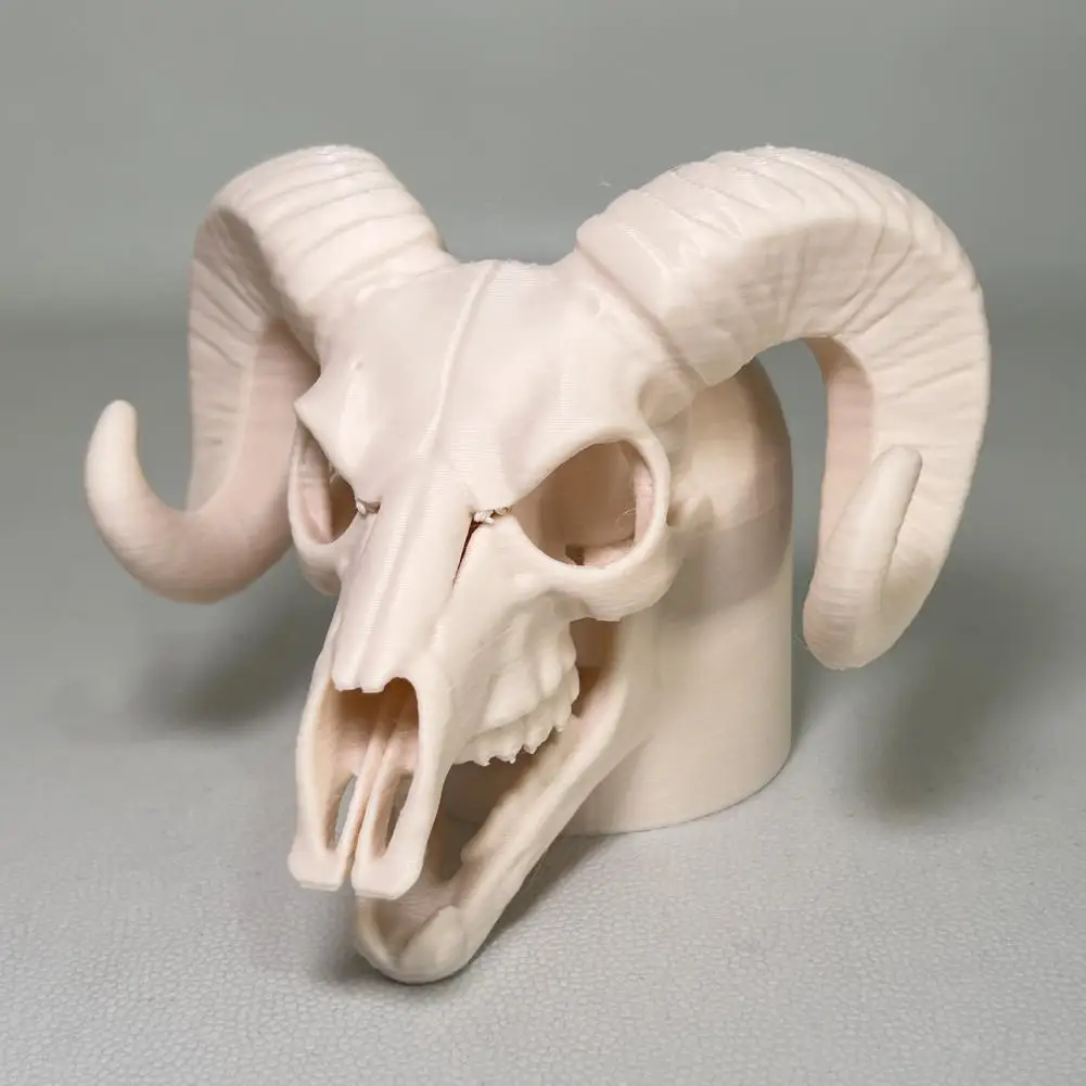 Eye-catching Trailer Hitch Trailer Head Hitch 3d Printed Ram Skull Trailer Coupling Cover Cap Black White Bone Design Truck