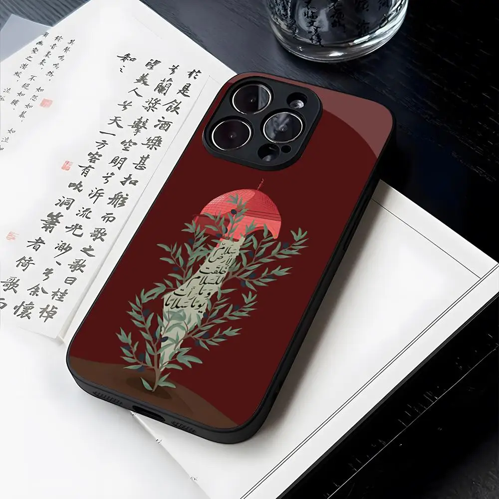 

EmbroidereS-PalestinES Phone Case Tempered Glass For iPhone 14 13 12 15 11 Pro XS Max Plus Mini X XR 8 7 6s SE2020 Coque