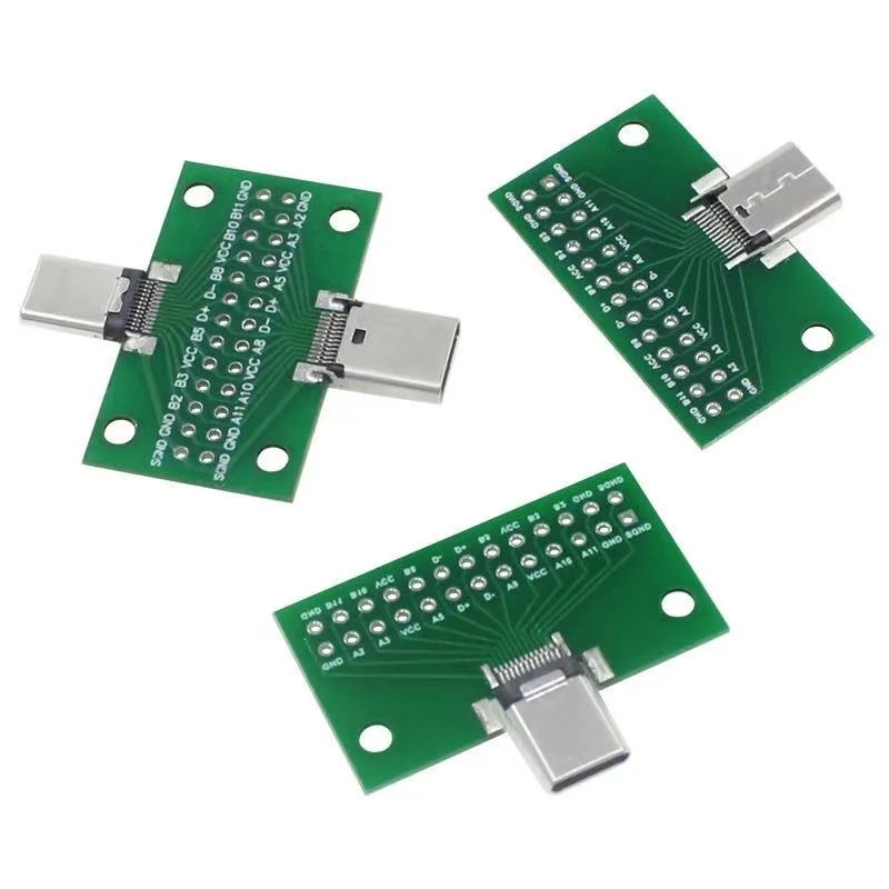 USB 3.1 موصل نوع-C لوحة محول لوحة دارات مطبوعة أنثى ذكر رئيس محول 2*13P إلى 2.54 مللي متر نقل اختبار مجلس USB3.1 وحدة