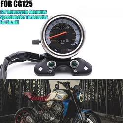 Motorcycle 12V LED LCD Digital Odometer Speedometer Tachometer for Harley Honda CB125 Cafe Racer Suzuki GN125 EN Bobber Touring