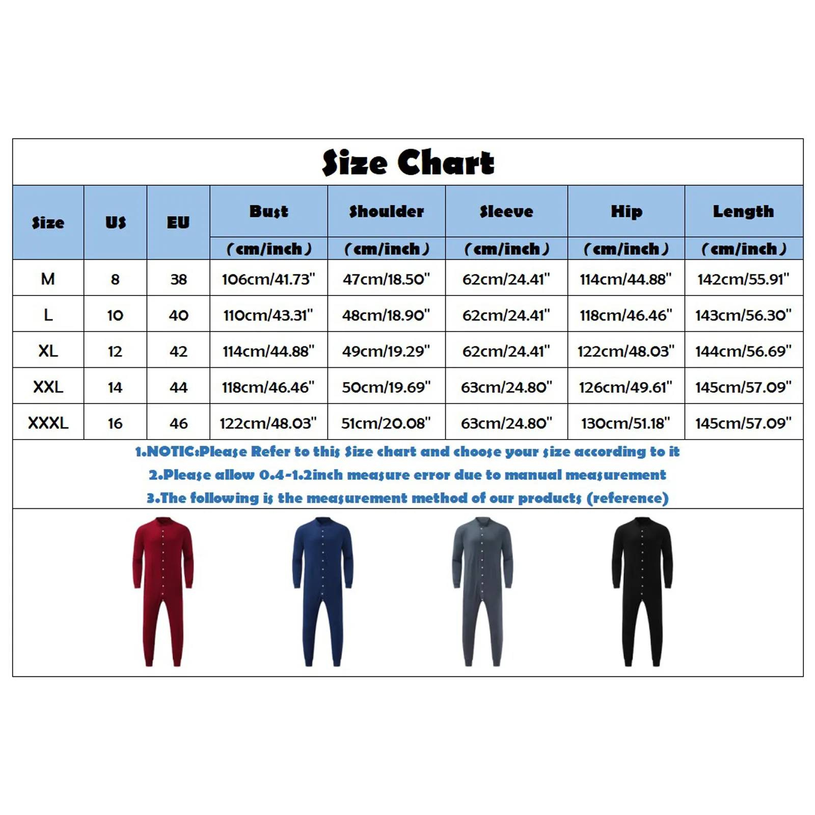 Mens Onesie Pijama Bodysuit Front Open Button Functional Buttoned Sexy Adults Jumpsuit Adult Long Sleeve Warm Home Wear Male